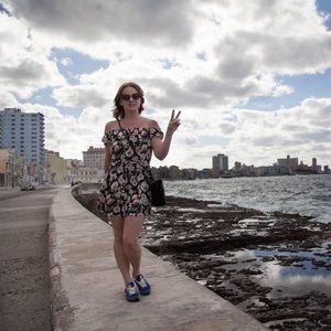 Free People Bardot mini dress